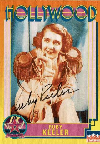 Ruby Keeler (d.  1993) - Dancer - Hollywood Walk Of Fame - Autograph Trading Card