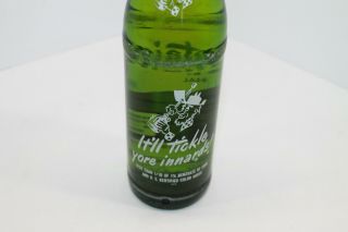 Vintage FULL Mountain Dew Soda Bottle Hillbilly 1960s Tickle Innards 10oz 2 4