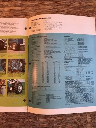 Vintage Ford 8600 Farm Tractor Brochure Dealer Advertising 4