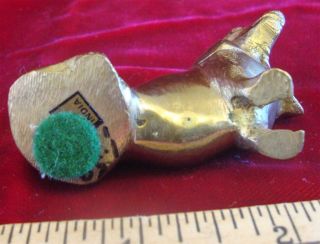 Vintage Brass Basset Hound Dog Figurine 5