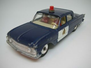 Dinky Toys - 264 Ford Fairlane Rcmp Patrol Car Very
