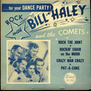 Bill Haley Rock With Bill Haley & The Comets Essex Ep - 102 Ep 45 With Cover