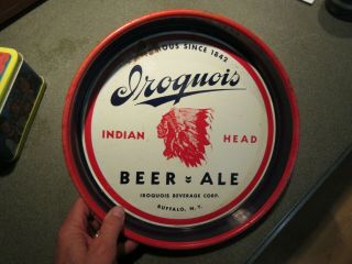 Iroquois Indian Head Beer Buffalo Ny Tray