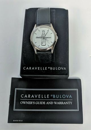Coca - Cola Enterprises Caravelle Bulova Watch_original Box With Instructions