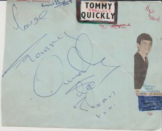 Top `60s British Pop TOMMY QUICKLY (Brian Epstein was Manager) - signed album pg 2
