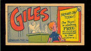 Shmoo Candy Comics 6 (giles) Rare Not In Guide Mini - Comic Giveaway 1950’s Vf,