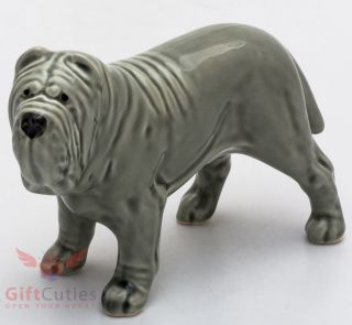Porcelain Figurine Of The Neapolitan Mastiff Dog