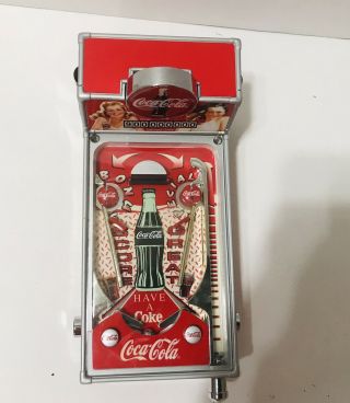 Coca Cola Soda Pop Coke Pinball Machine Lights Up Sounds Really Bank