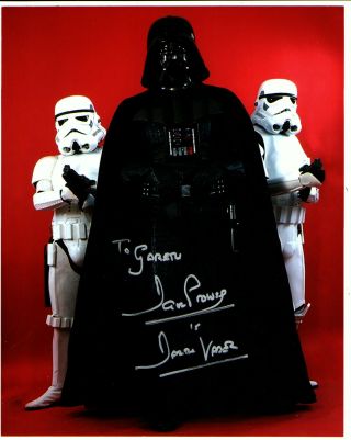 Dave Prowse Darth Vader Star Wars Signed 8 X 10 Photo