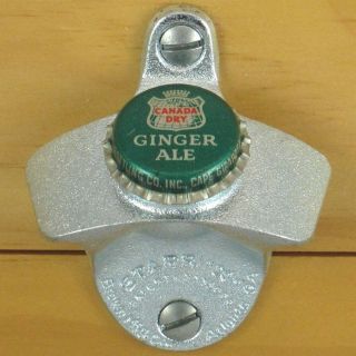 Canada Dry Ginger Ale Bottle Cap Starr X Wall Mount Stationary Bottle Opener