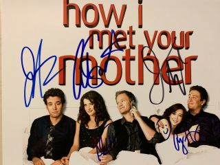 “how I Met Your Mother” Cast Autographed 8”x10” Color Photograph - Signed By All 5