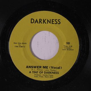 A TINT OF DARKNESS: I Watched The Rain Hit Your Window / Answer Me 45 (Sweet So 2