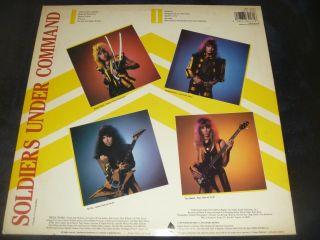 STRYPER 12 LP SOLDIERS UNDER COMMAND 1985 0RIGINAL PRESSING 2