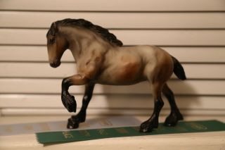 Breyer Paddock Pal 3175 Action Drafters Small Grey Dun On Clydesdale 1994 - 95