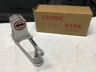 Vintage Space Age 1950s Mechanical Duro " Atomic Bank " : No Key