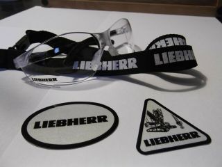 Rare Liebherr Lanyard Glasses Sticker Set Oilfield Union Construction Crane 2