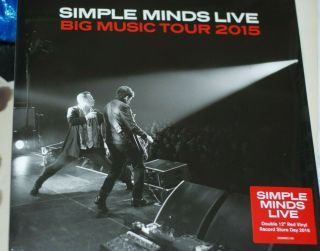Simple Minds Big Music Tour Double Lp Rsd 2016 Red Vinyl