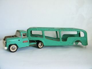 Buddy L Turquoise Blue 1960s Automobile Auto Car Carrier Transporter 5 Day Nore