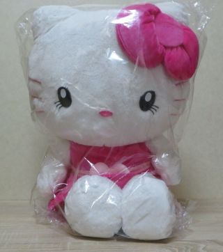 Rare 2015 Japan Usj Limited Hello Kitty Pink Dress Huge Jumbo Plush