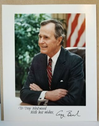 President George H.  W.  Bush Autographed 8x10 Photo