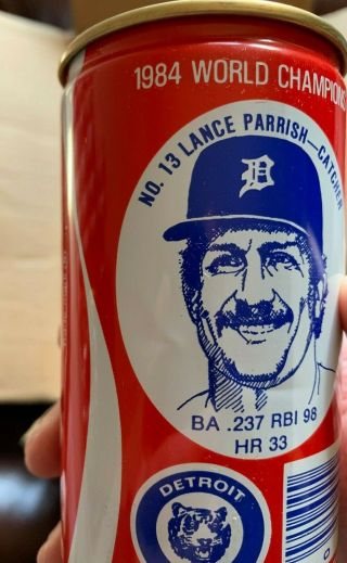 Detroit Tigers World 1984 Series Commemorative Coke Cans