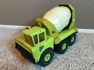Tonka Toys Lime Green Mighty 6 - Wheel Cement Mixer Truck 2