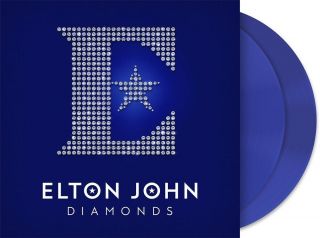 Elton John - Diamonds.  Hmv Vinyl Week Exclusive Blue 2lp Vinyl.  1000 W/wide.