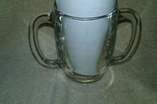 1973 JAX BEER DOUBLE HANDLE MUG CUP GLASS VINTAGE JACKSON BREWERY ORLEANS LA 3