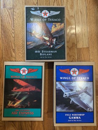 Wings Of Texaco 1929 1931 1932 Stearman Biplane Airplane Coin Bank 3rd In Series