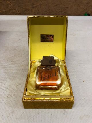Vintage Lentheric Tweed Perfume Bottle With Case
