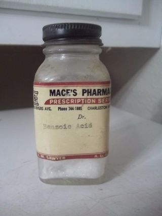 Vintage Advertising Medicine Pharmacy Bottle Mace 