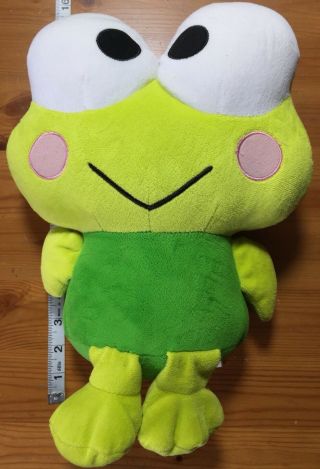 2011 Fiesta Sanrio Kero Keroppi Green Frog 16 " Stuff Plush Toy Doll Hello Kitty