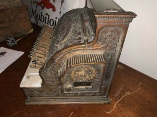 Antique National Cash Register Brass Model 347 8