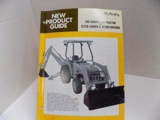 Kubota L35 Tractor Tl720 Loader Bt900 Backhoe Product Guide 28 Pps Oem Auth