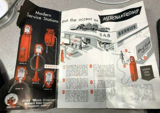 Vintage Eco Tireflator Air Meter Gas Station Pump ad advertising brochure paper 3