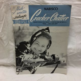 1953 Nabisco Cracker Chatter Mid - Winter Melange Pamphlet Valentine Pies