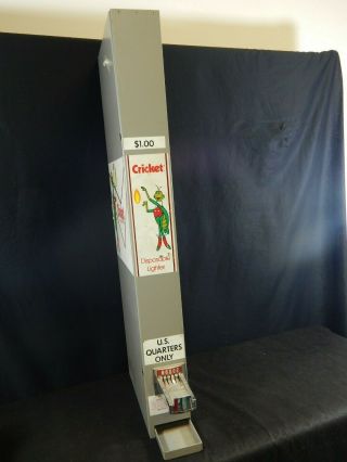 Vintage Cricket Disposable Lighter Vending Machine