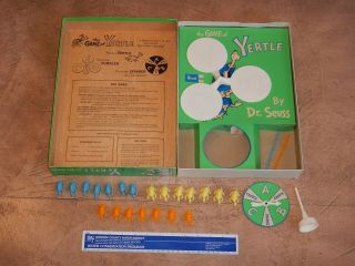 VINTAGE,  1960 REVELL - THE GAME OF YERTLE,  BY DR.  SEUSS - 100 COMPLETE 2
