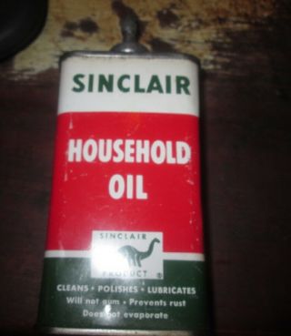 Sinclair Household Oil Can Metal Spout & Cap