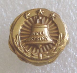 Vintage Bell System Telephone Company 15 Year Service Award Pin