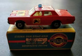 Vintage 1970 Matchbox Superfast 59 Mercury Fire Chief Car