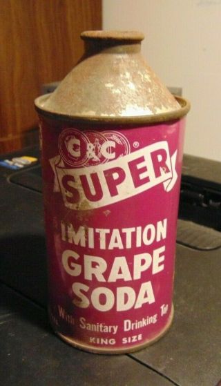 C & C Imitation GRAPE SODA King Size Can 12 ozs.  Cantrell Cochrane Corp. 3