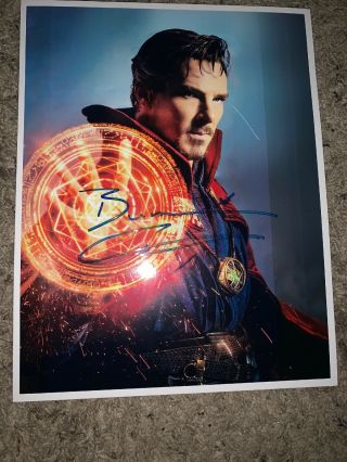 Benedict Cumberbatch Signed 8.  5x11 Doctor Strange,  Sherlock Autograph W/coa