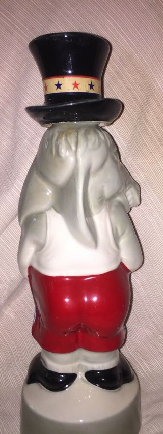 Jim Beam Political Democrat Donkey Boxer Vintage 1964 Ceramic Barware Decanter 8