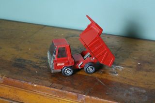 Vintage Buddy L Dump Truck Old Pressed Steel Tin Toy Red 3
