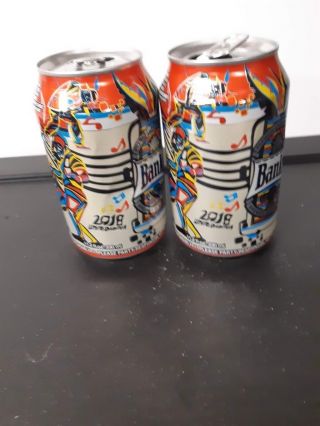 SET OF 2 CARIBBEAN EMPTY BEER CANS - BANKS - BARBADOS - 2018 LIMITED EDITION 3