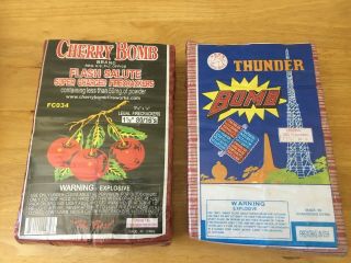 Cherry Bomb 80/16 & Thunder Bomb 80/16 Firecracker Brick Labels