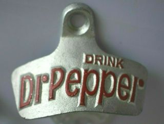 Vintage PEPSI COCA COLA DR PEPPER Starr X Bottle Wall Mount Opener Advertising 3