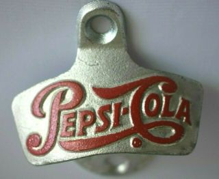 Vintage PEPSI COCA COLA DR PEPPER Starr X Bottle Wall Mount Opener Advertising 4