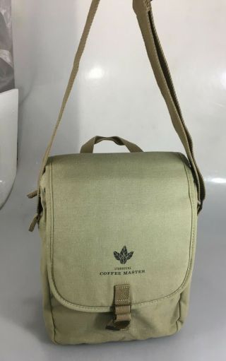 Starbucks Coffee Master Green Canvas Shoulder Messenger Bag 2